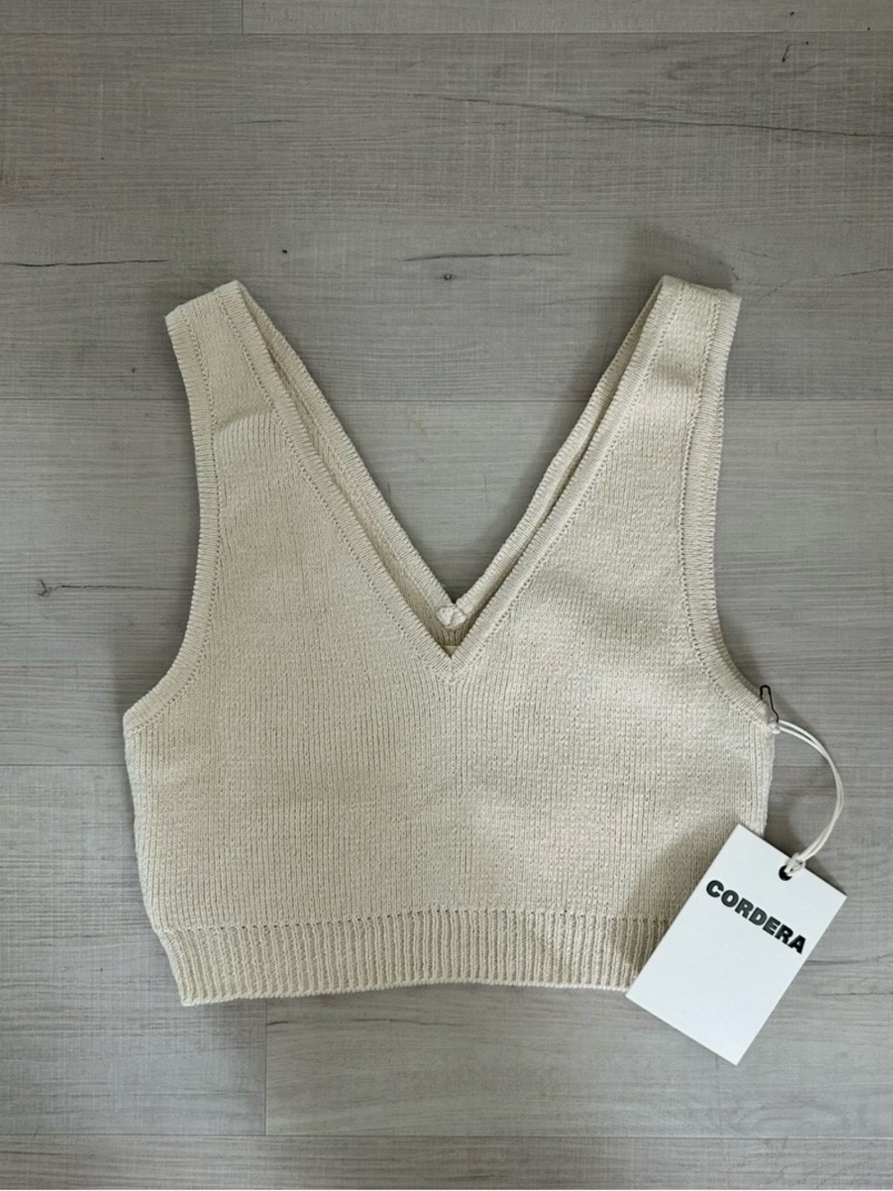 NEW Cordera Long Knit Top Natural Size OS